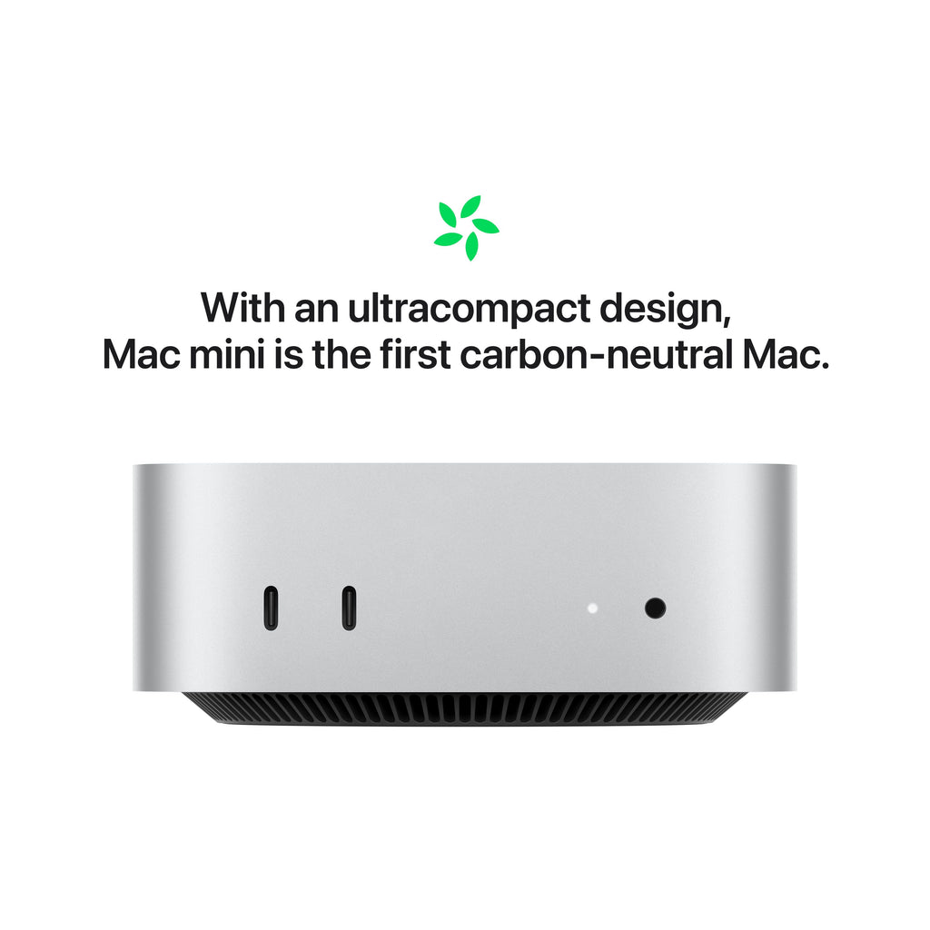 Mac mini: Apple M4 Pro chip with 12-core CPU and 16-core GPU, SSD