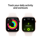 Apple Watch Series 11 GPS 42mm Aluminium Case with Light Blush Sport Band M/L