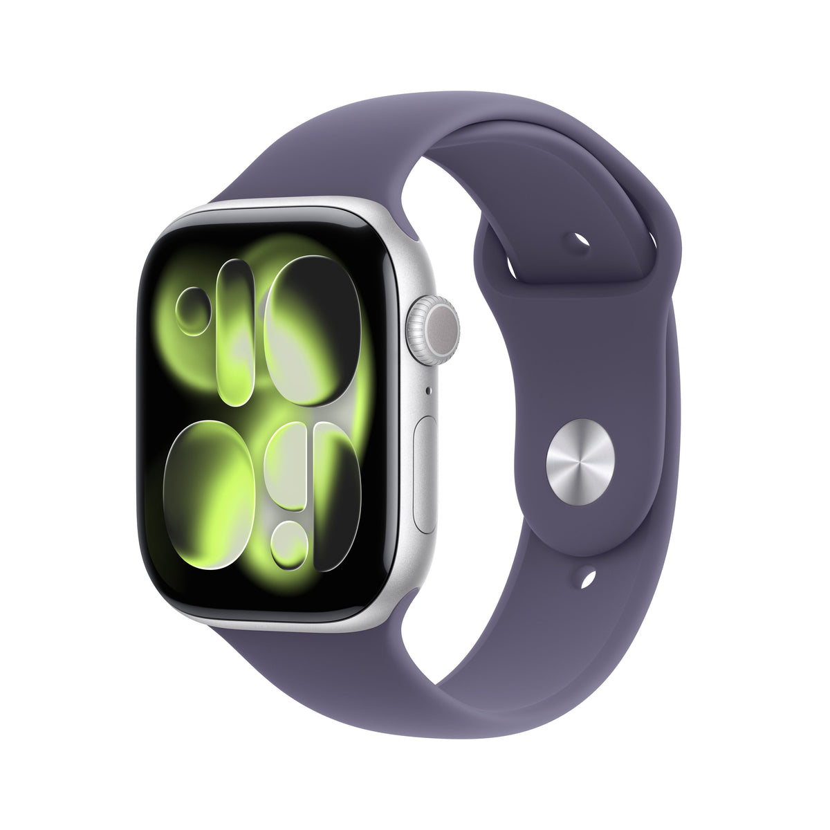 Apple Watch Series 11 GPS 46mm Aluminium Case with Purple Fog Sport Band M/L