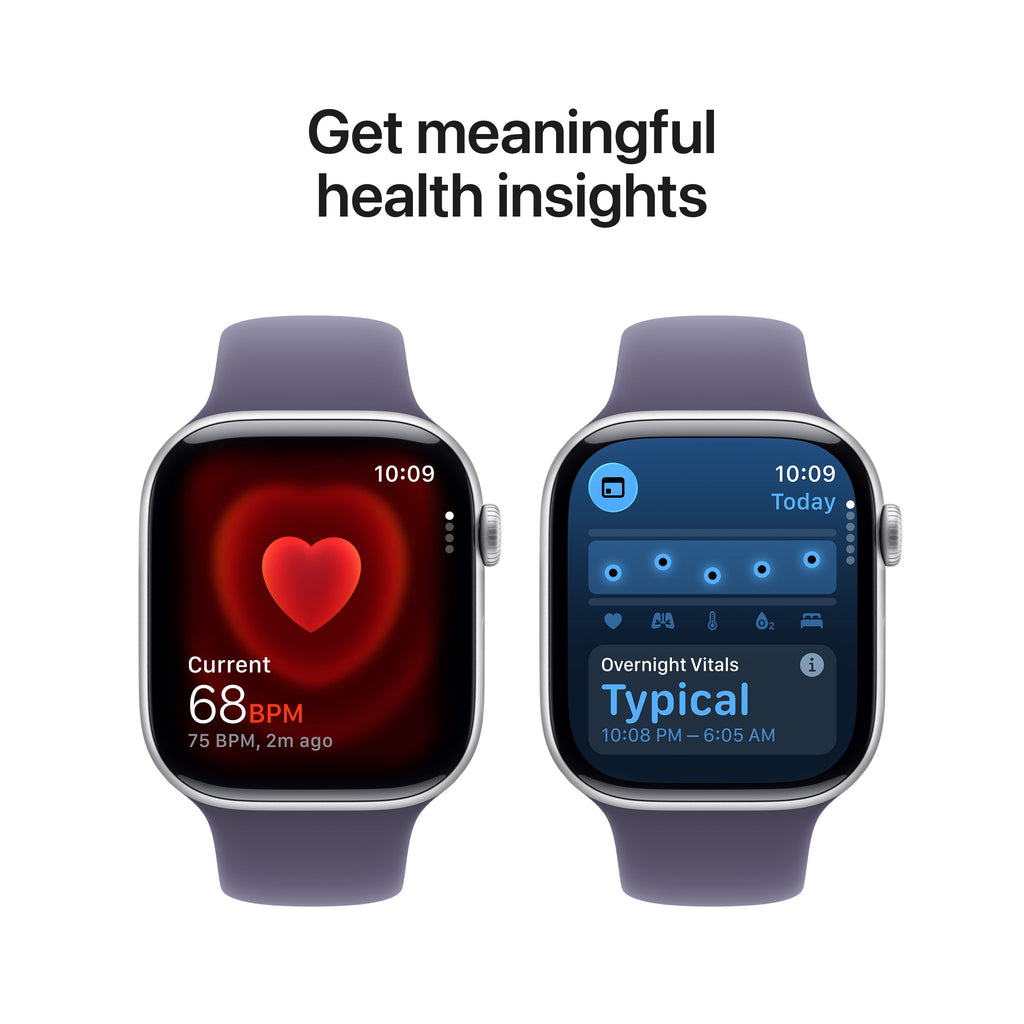 Apple Watch Series 11 GPS 46mm Aluminium Case with Purple Fog Sport Band M/L