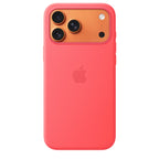 iPhone 17 Pro Max Silicone Case with MagSafe Bright Guava