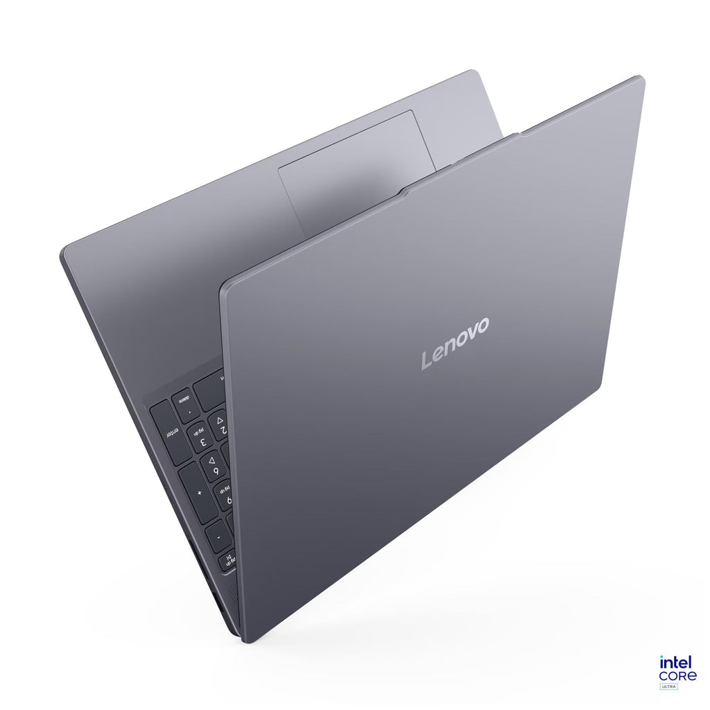 لابتوب Lenovo Slim 3 بمعالج Intel Core Ultra 5 322، ذاكرة 16 جيجابايت، SSD سعة 512 جيجابايت، شاشة 15.3 بوصة WUXGA، لون Luna
