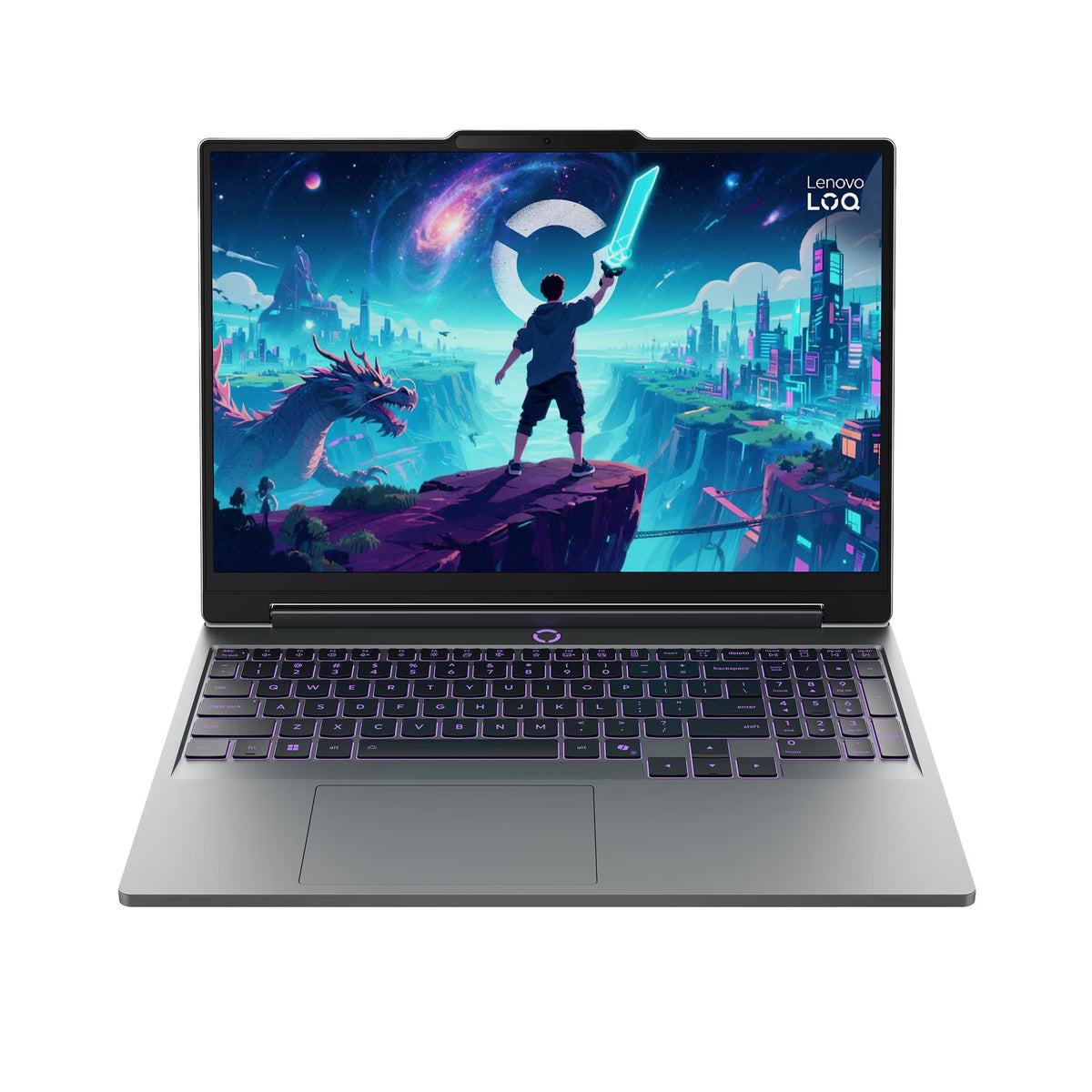 لابتوب Lenovo LOQ بمعالج Intel Core Ultra 7 356H، ذاكرة 16 جيجابايت، سعة 512 جيجابايت SSD، بطاقة RTX 5060، شاشة 15.3 بوصة WUXGA، Windows 11 Luna