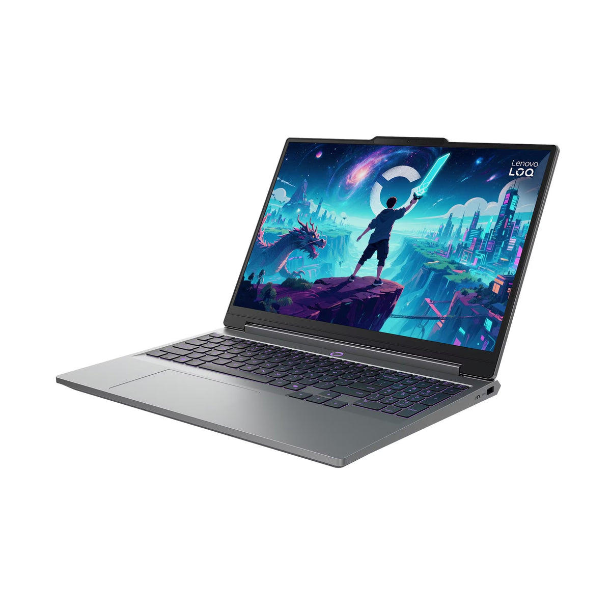 لابتوب Lenovo LOQ بمعالج Intel Core Ultra 7 356H، ذاكرة 16 جيجابايت، سعة 512 جيجابايت SSD، بطاقة RTX 5060، شاشة 15.3 بوصة WUXGA، Windows 11 Luna