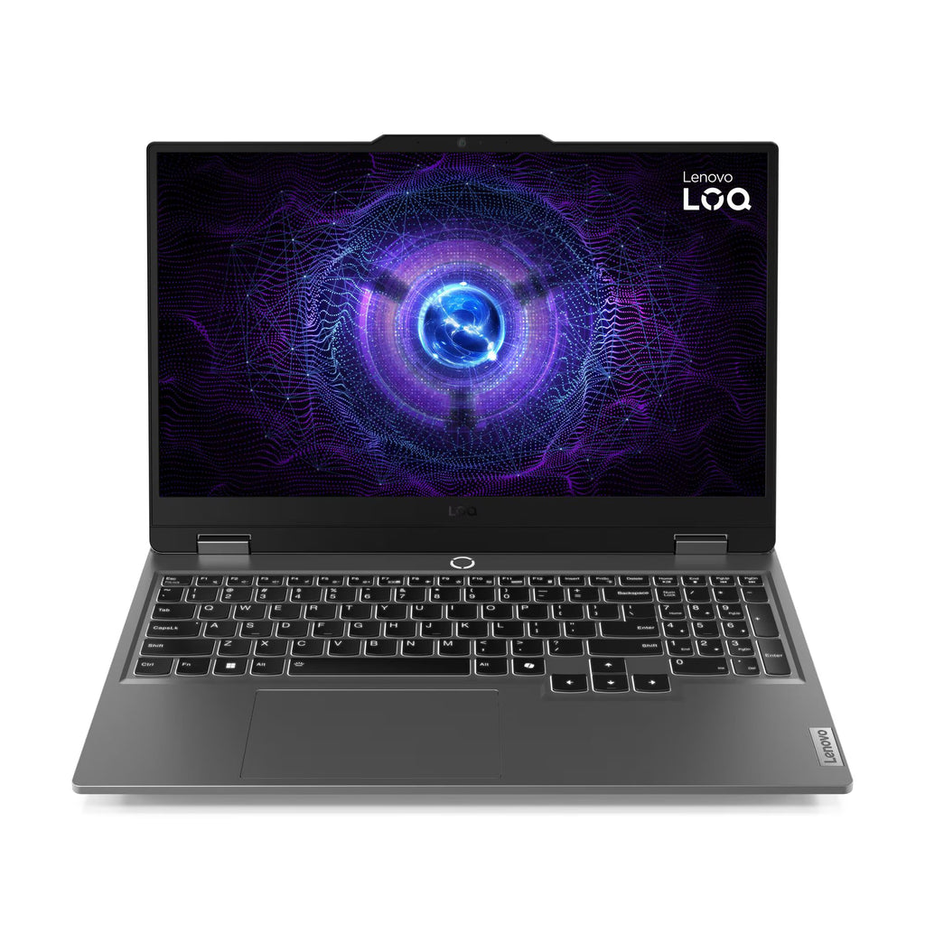 لابتوب Lenovo LOQ 15IRX9، معالج Intel Core i7-13645HX، رام 16 جيجابايت، SSD سعة 512 جيجابايت، RTX 4050 سعة 6 جيجابايت، شاشة 15.6 بوصة FHD، 83DV01HSED رمادي