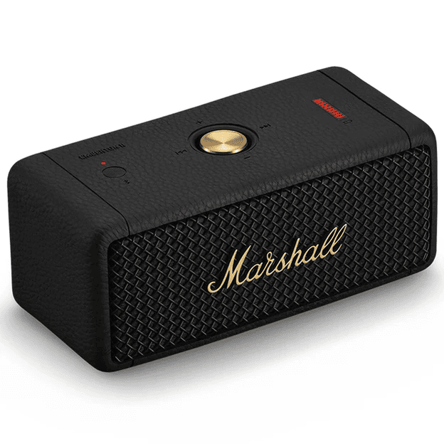 Marshall Emberton Portable Bluetooth Speaker And Brass