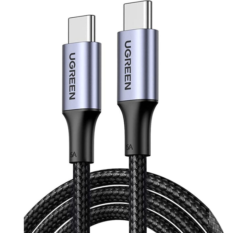 كابل UGREEN USB-C إلى USB-C PD بقدرة 60 واط وطول 1 متر اسود
