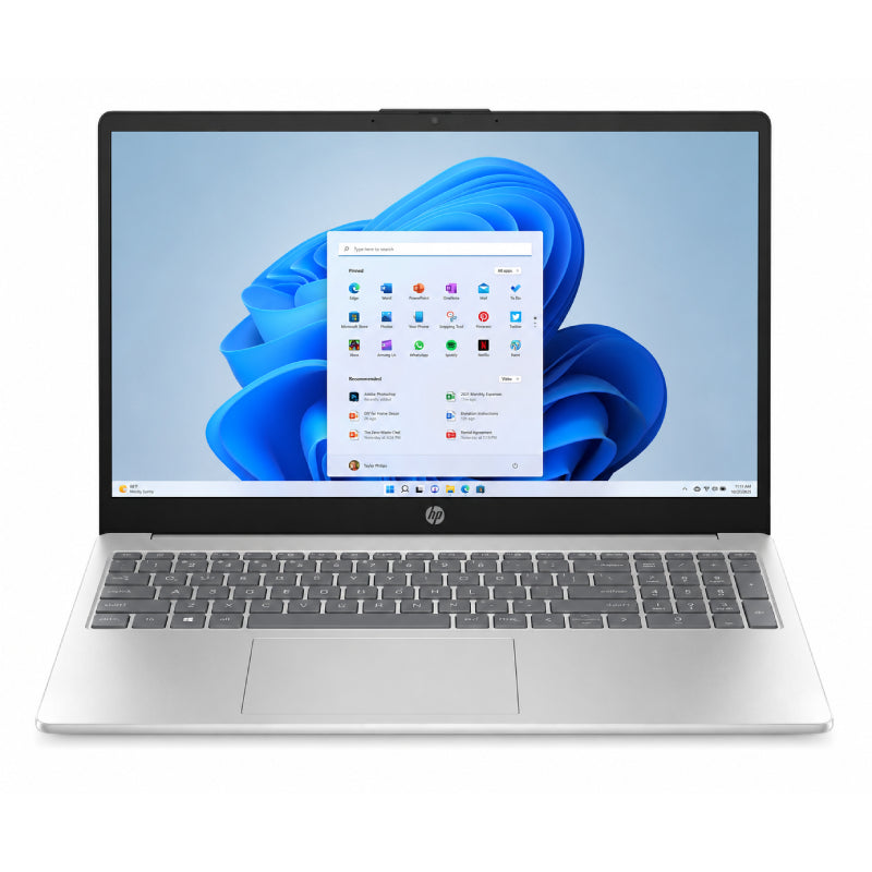 لابتوب HP 15 بمعالج Ryzen 7، ذاكرة 16 جيجابايت، SSD سعة 512 جيجابايت، شاشة 15.6 بوصة FHD، ويندوز 11 Natural (15-fc0063ne)