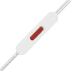 سماعة MOMO سلكية بمنفذ USB Type-C بطول 1.2 متر . أبيض