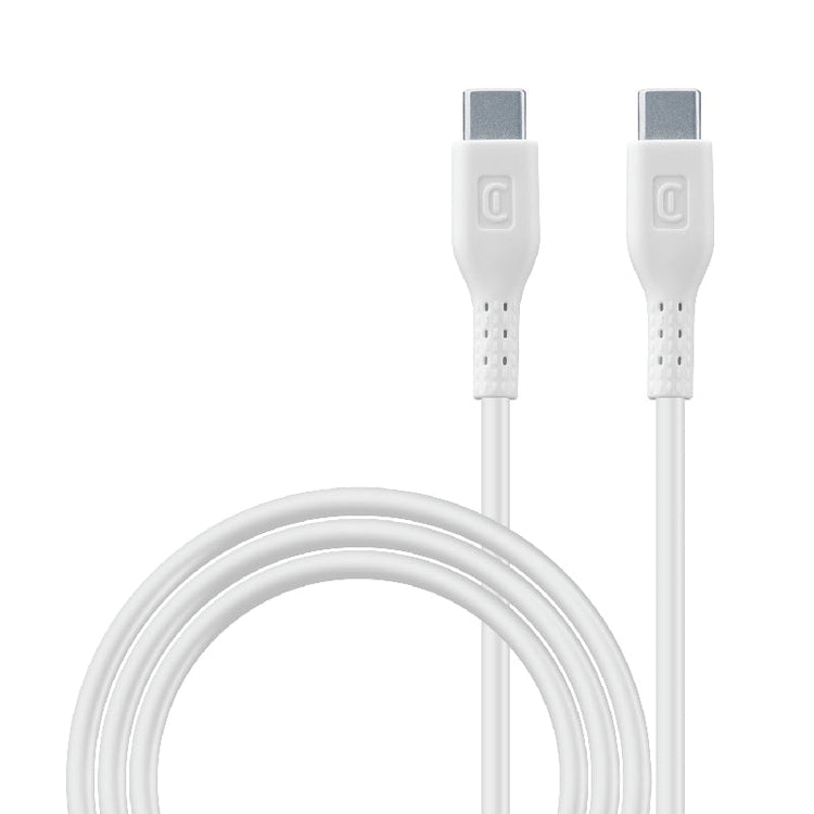 كابل Cellularline USB Type-C إلى USB Type-C بطول 1 متر أبيض