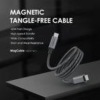 كابل Oraimo OCD-710CC USB Type-C إلى USB Type-C مغناطيسي بقدرة 60 واط بطول 1 متر أسود