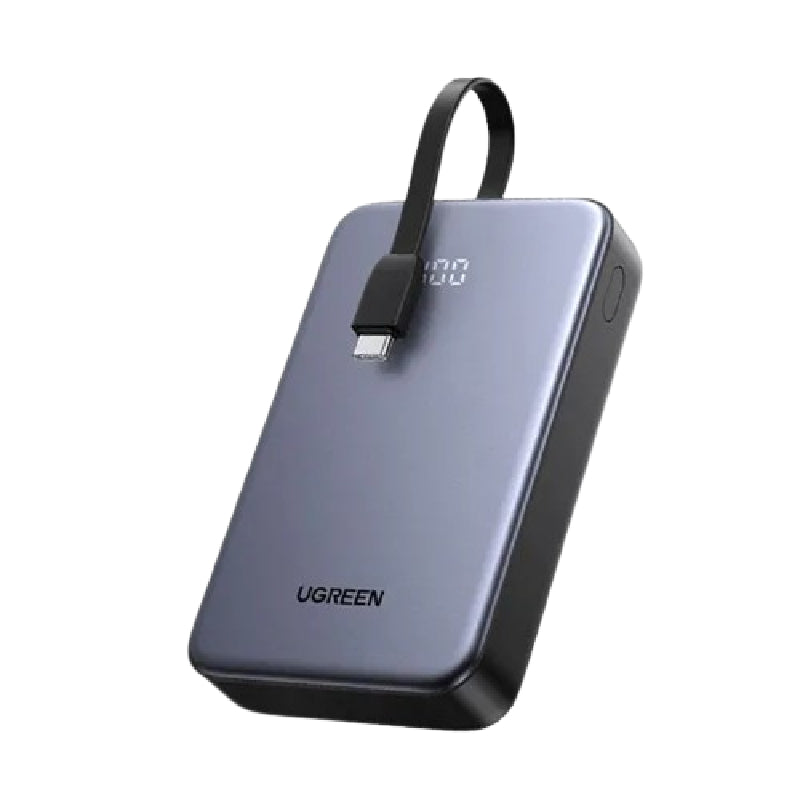 باور بانك UGREEN بسعة 20000 مللي أمبير مع كابل USB-C مدمج، P505