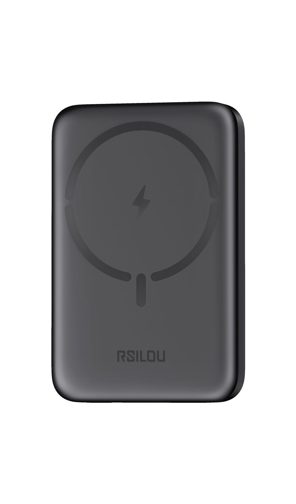 باور بانك RSILOU مغناطيسي لاسلكي بسعة 10000 مللي أمبير، قدرة 20 واط، بمنفذ USB-C أبيض