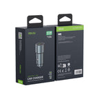 شاحن سيارة RSILOU بقدرة 42.5 وات بمنفذي USB وType-C أسود