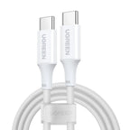 كابل UGREEN USB-C إلى USB-C PD بقدرة 100 واط وطول 1 متر أبيض US557