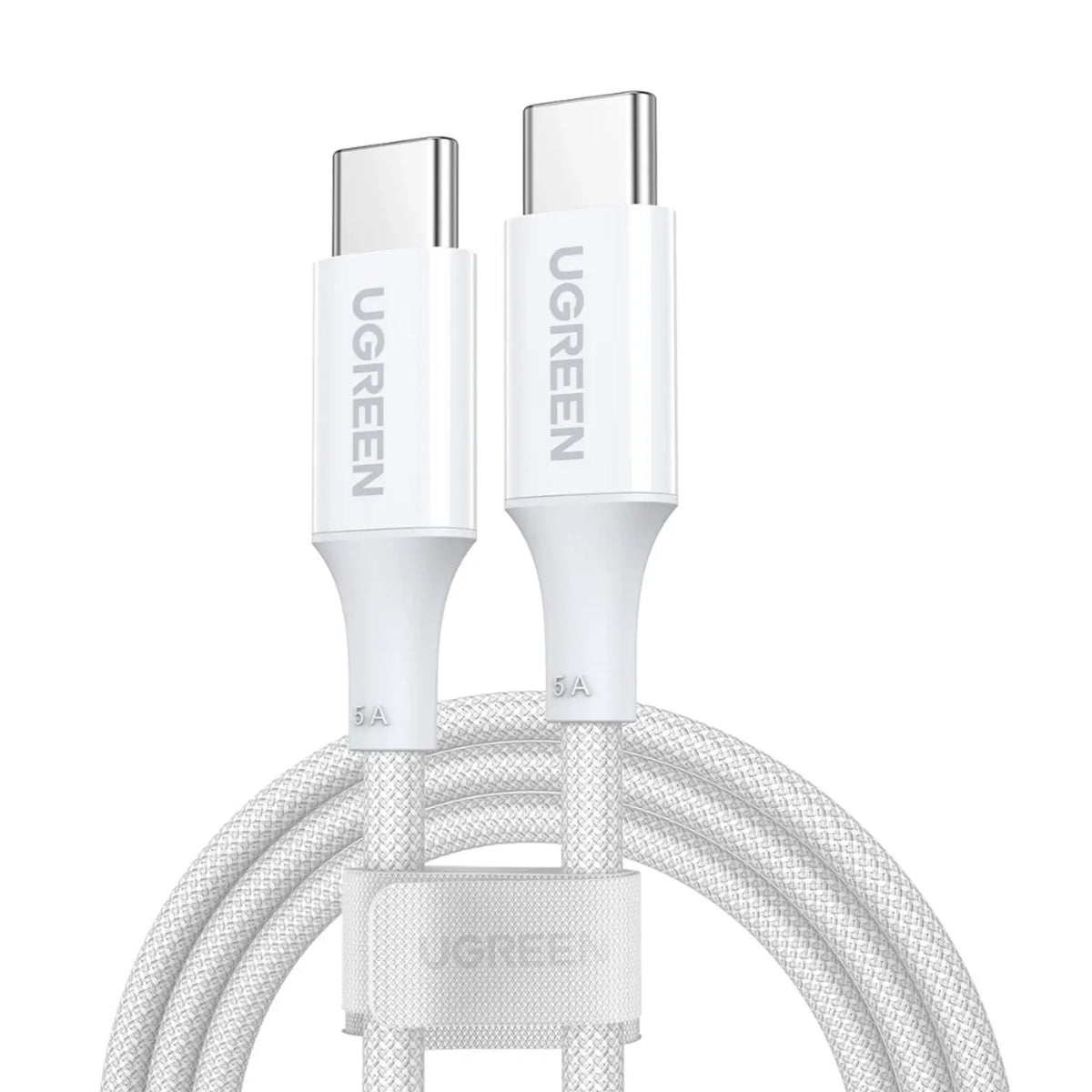 كابل UGREEN USB-C إلى USB-C PD بقدرة 100 واط وطول 1 متر أبيض US557