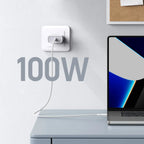 كابل UGREEN USB-C إلى USB-C PD بقدرة 100 واط وطول 1 متر أبيض US557