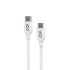 كابل Smart Gate USB-C إلى USB-C من PVC بطول 1.8 متر شحن سريع أبيض