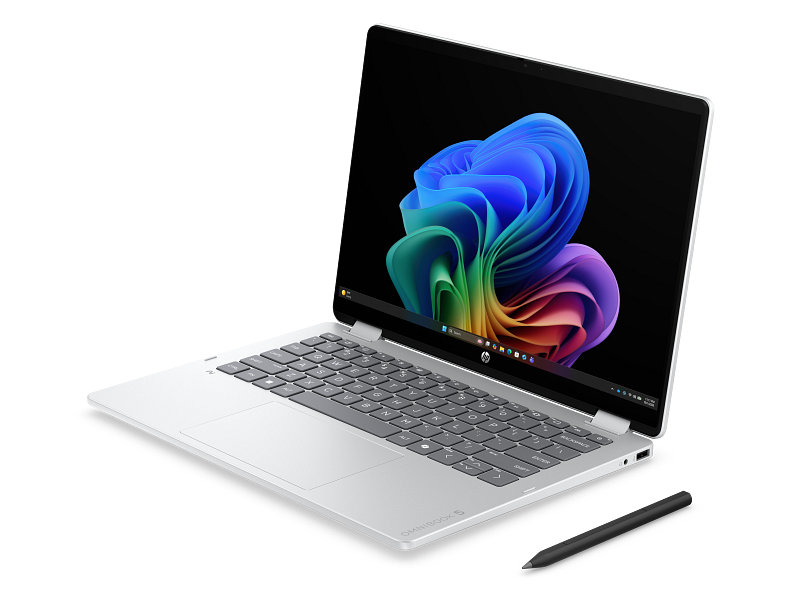 لابتوب HP OmniBook 5 Flip 14 معالج Intel® Core™ Ultra 7 355، ذاكرة 16 جيجابايت، سعة 512 جيجابايت SSD، شاشة لمس 14 بوصة 2K، ويندوز 11، فضي (14-km0009ne)