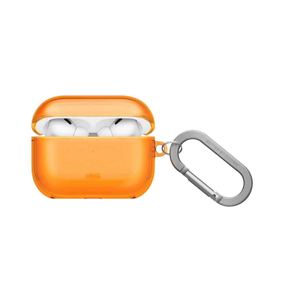 UNIQ GLASE AIRPODS PRO 3RD GEN HANG CASE GOLDEN CITRUS