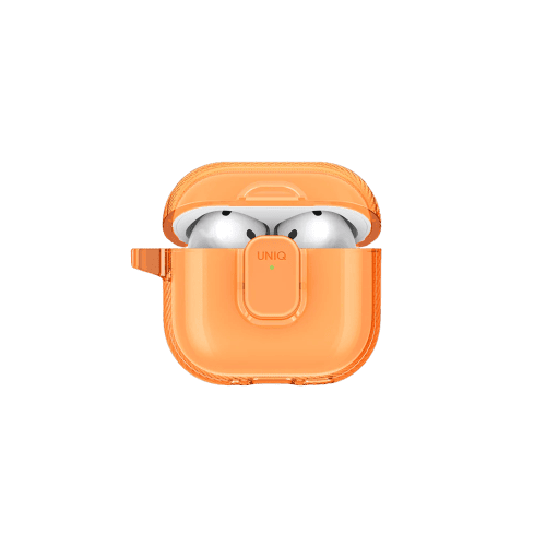 UNIQ GLASE PRO AIRPODS 4TH GEN LOCK CASE GOLDEN CITRUS