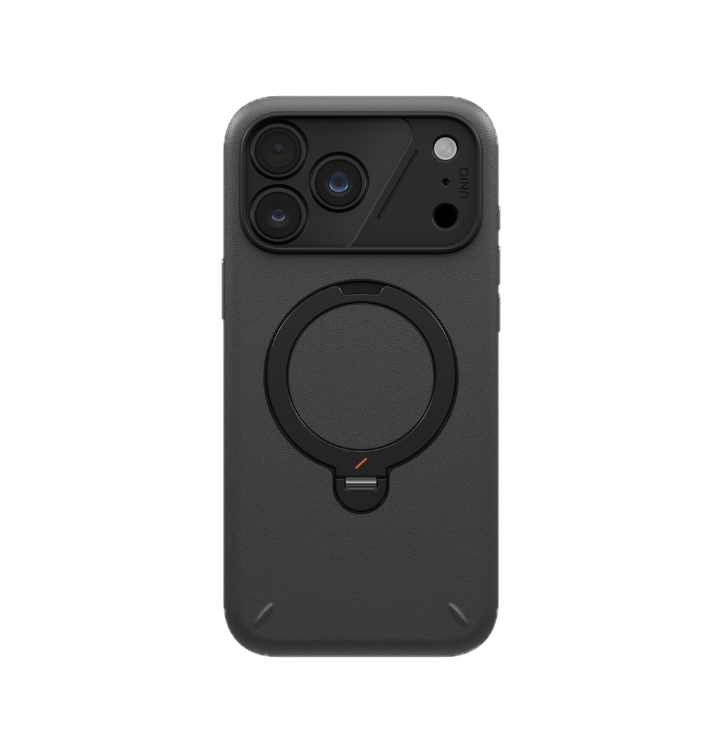UNIQ HYBRID IPHONE 18 PRO MAX ELIX WITH 360 ROTATING KICKSTAND GREY