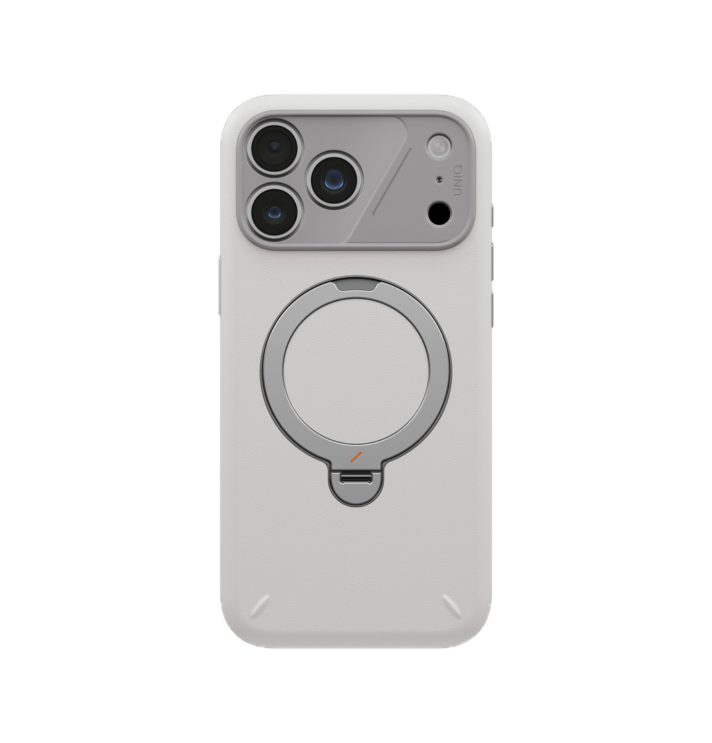 UNIQ HYBRID IPHONE 18 PRO MAX ELIX WITH 360 ROTATING KICKSTAND CLOUD STONE