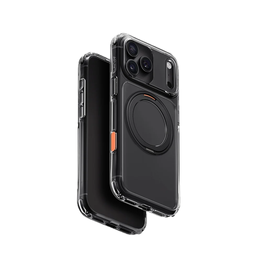 UNIQ HYBRID IPHONE 18 PRO MAX SWIVIX WITH 360 ROTATING KICKSTAND CARBON
