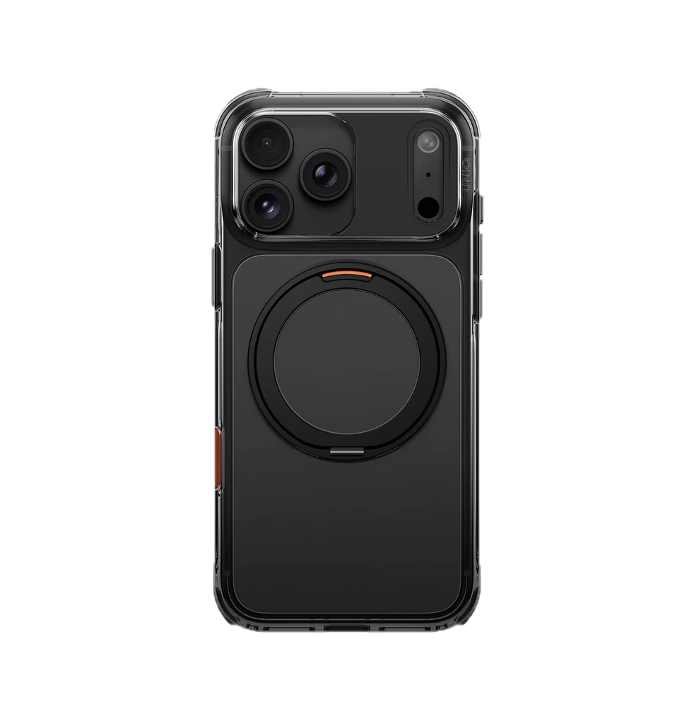 UNIQ HYBRID IPHONE 18 PRO SWIVIX WITH 360 ROTATING KICKSTAND CARBON