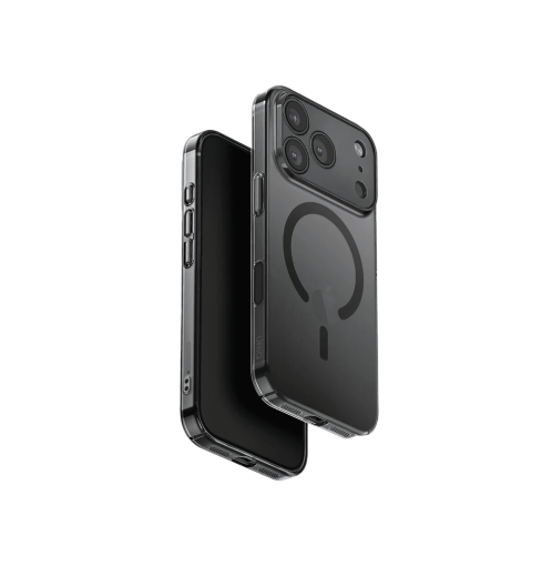 Uniq AirSuit 1.3mm Ultra Slim Case with MagClick Compatibility for iPhone 17 Pro Smoke