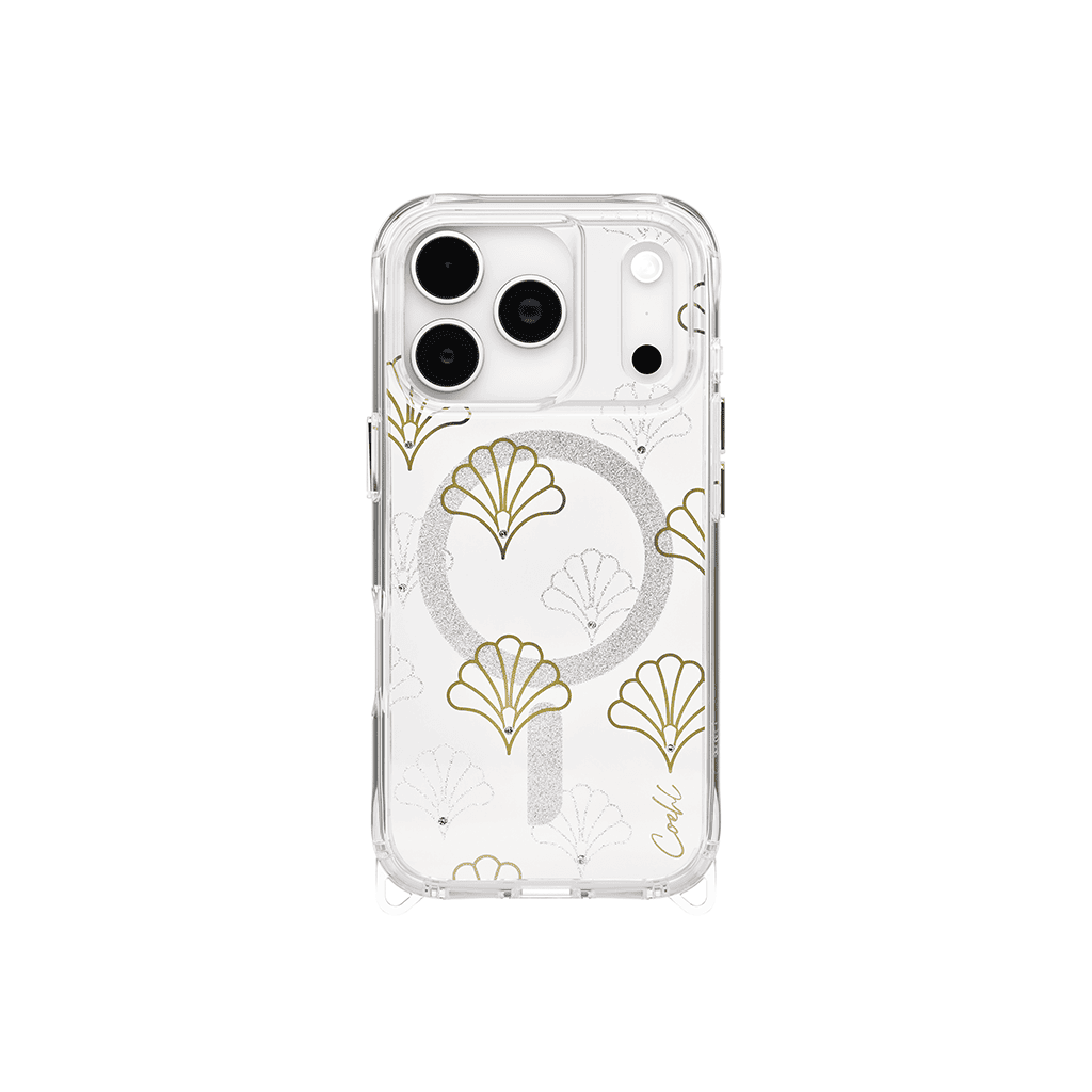 Uniq COEHL MARÉE iPhone 17 Pro MagClick Magnetic Charging Compatible Sparkling Sliver