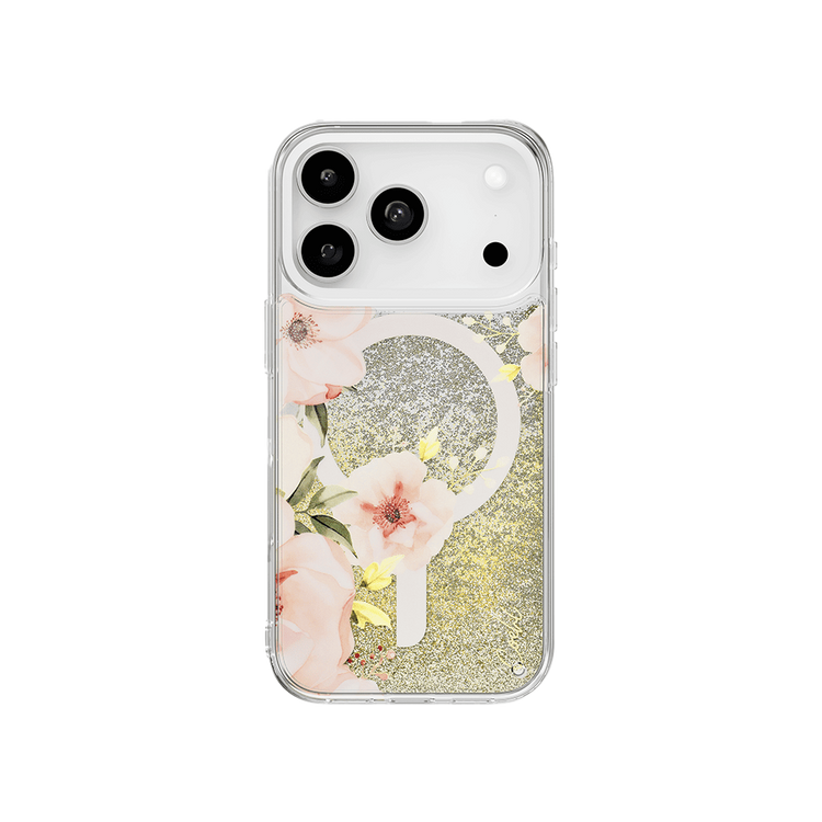 Uniq Coehl FLEURETTE iPhone 17 Pro MagClick Magnetic Charging Compatible Spring Blossom