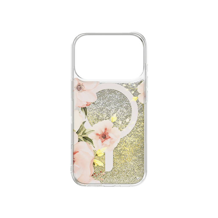 Uniq Coehl FLEURETTE iPhone 17 Pro MagClick Magnetic Charging Compatible Spring Blossom