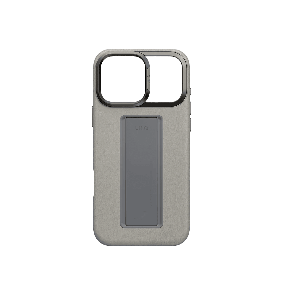 Uniq Heldro Pro FlexGrip Leatherette Case for iPhone 17 Pro Max Clay