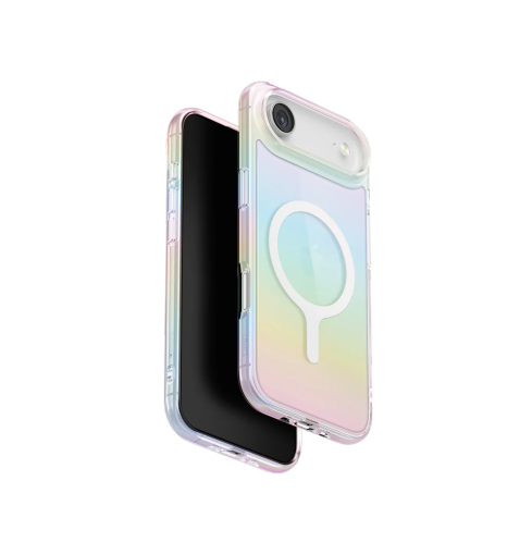 Uniq Iridescia Holographic Protective Case with MagClick Compatibility for iPhone Air Holo Quartz