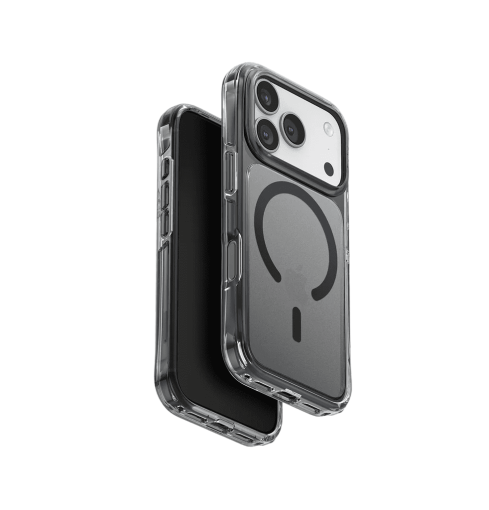 Uniq LifePro Xtreme Anti-Fingerprint Slim Hybrid Case with MagClick Compatibility for iPhone 17 Pro Smoke