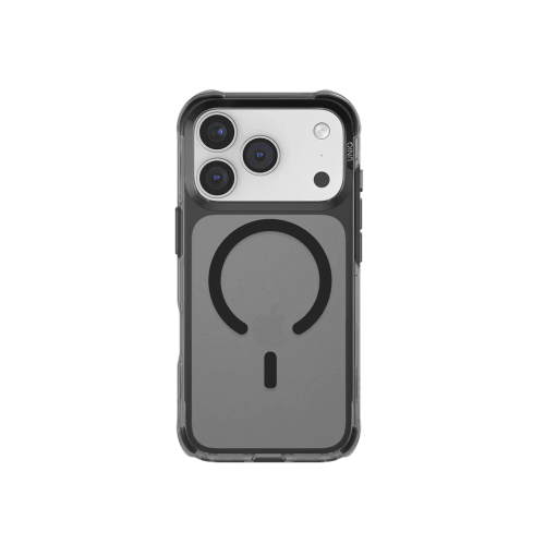Uniq LifePro Xtreme Anti-Fingerprint Slim Hybrid Case with MagClick Compatibility for iPhone 17 Pro Smoke