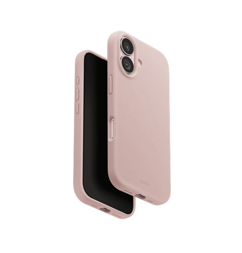 Uniq Lino Hybrid Silicone Case with MagClick Compatibility for iPhone 17 Blush