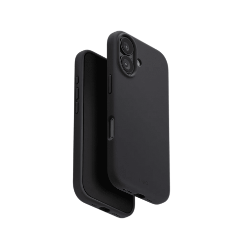 Uniq Lino Hybrid Silicone Case with MagClick Compatibility for iPhone 17 Grey