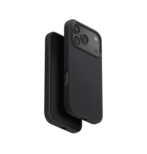 Uniq Lino Hybrid Silicone Case with MagClick Compatibility for iPhone 17 Pro Grey
