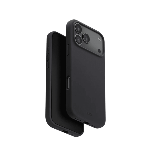 Uniq Lino Hybrid Silicone Case with MagClick Compatibility for iPhone 17 Pro Max Grey