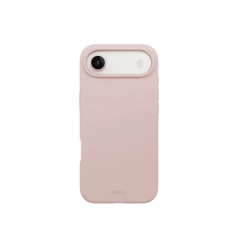 Uniq Lino Hybrid Silicone Case with MagClick Compatibility for iPhone 17 Pro Blush