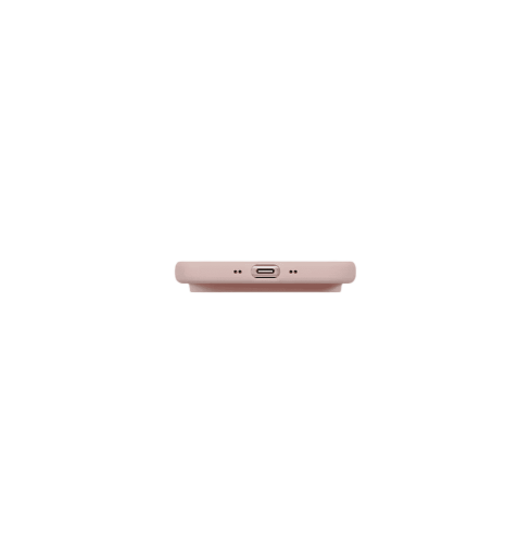 Uniq Lino Hybrid Silicone Case with MagClick Compatibility for iPhone 17 Pro Blush
