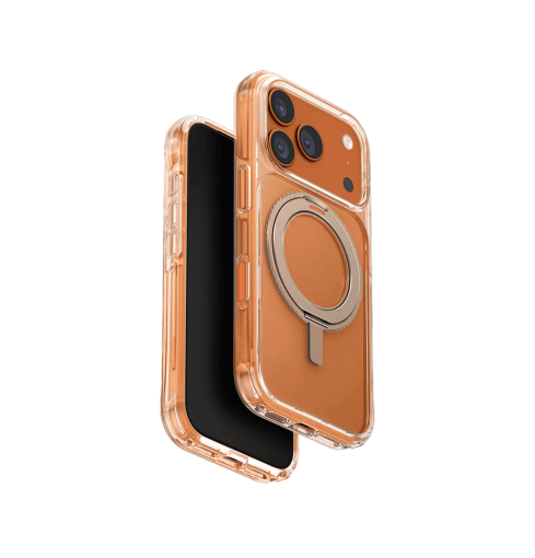 Uniq Swivix 360 Rotating Kickstand Case for iPhone 17 Pro Taupe