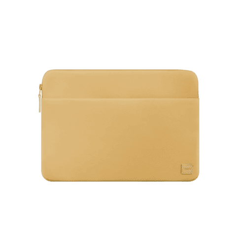Uniq Vienna Water-Resistant Recycled Fabric Laptop Sleeve Up to 14” Canary