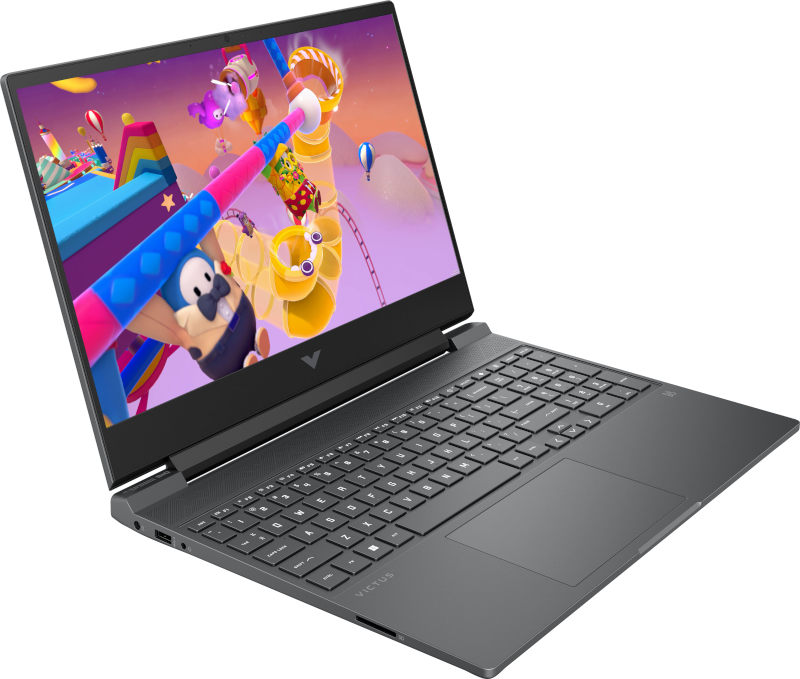 لابتوب HP Victus 15-fb3020ne للألعاب، معالج AMD Ryzen 7 7445HS، ذاكرة 16 جيجابايت RAM، سعة تخزين 512 جيجابايت SSD، كرت شاشة NVIDIA GeForce RTX 3050، شاشة 15.6 بوصة FHD، نظام تشغيل Windows 11، -Mica