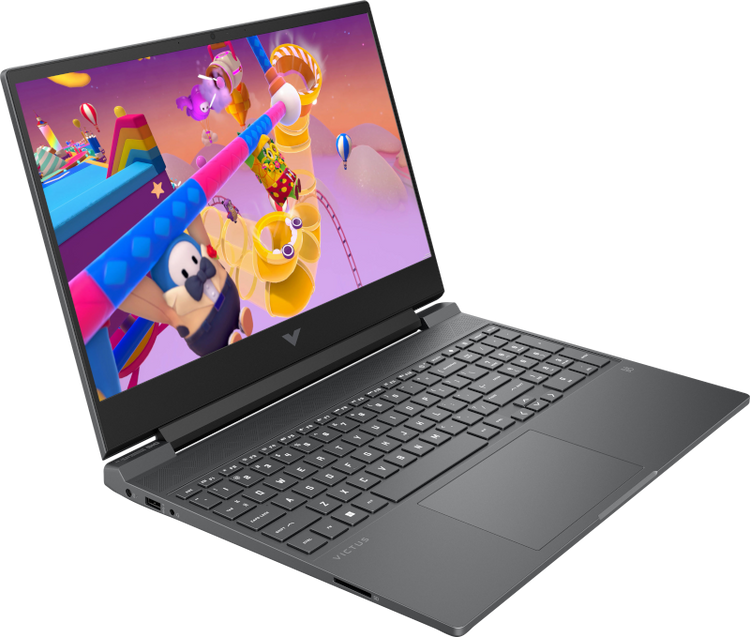 لابتوب HP Victus 15-fb3020ne للألعاب، معالج AMD Ryzen 7 7445HS، ذاكرة 16 جيجابايت RAM، سعة تخزين 512 جيجابايت SSD، كرت شاشة NVIDIA GeForce RTX 3050، شاشة 15.6 بوصة FHD، نظام تشغيل Windows 11، -Mica