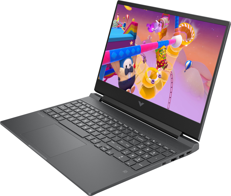 لابتوب HP Victus 15-fb3020ne للألعاب، معالج AMD Ryzen 7 7445HS، ذاكرة 16 جيجابايت RAM، سعة تخزين 512 جيجابايت SSD، كرت شاشة NVIDIA GeForce RTX 3050، شاشة 15.6 بوصة FHD، نظام تشغيل Windows 11، -Mica