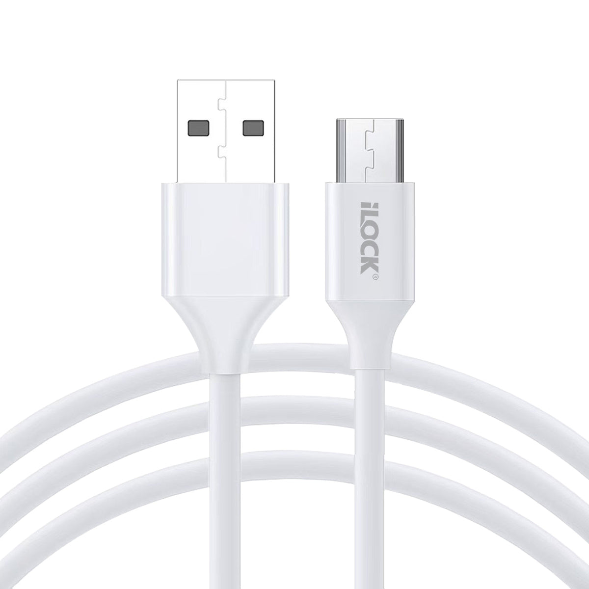كابل I-Lock Micro USB بطول 1 متر، موديل 5086، أبيض