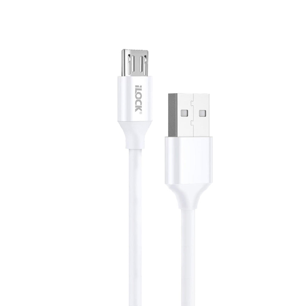كابل I-Lock Micro USB بطول 1 متر، موديل 5086، أبيض